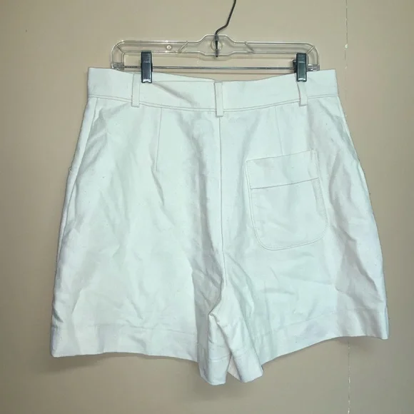 Sezane Alberello Ecru Shorts FR 42 Size 10  New - Picture 7 of 12